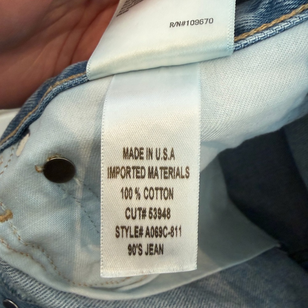 Agolde Light Blue Ripped Jeans - Picture 5 of 5